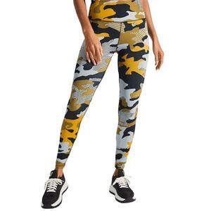 𝅺NOLI Yoga NWT ‘G.I. Jane’ High Waisted Legging in Yellow/Black Size Small
